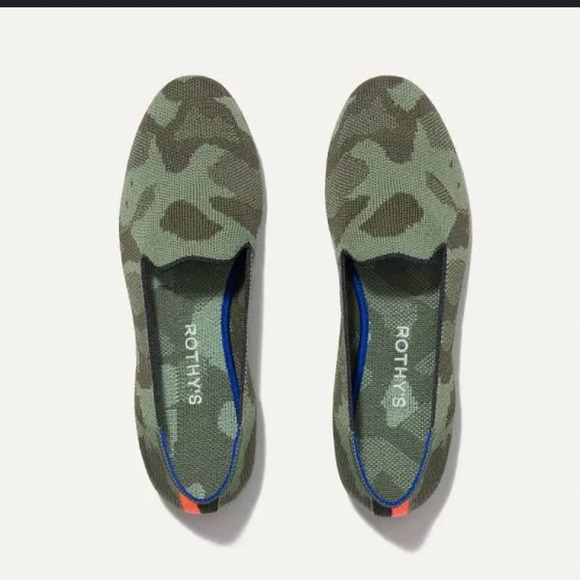 EUC Rothy’s The loafer Olive Camo Sz 6.5 - Picture 2 of 7